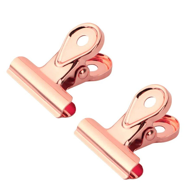 

Rose Gold Metal Binder Clip Letter Paper Clip 50mm,Pack of 5