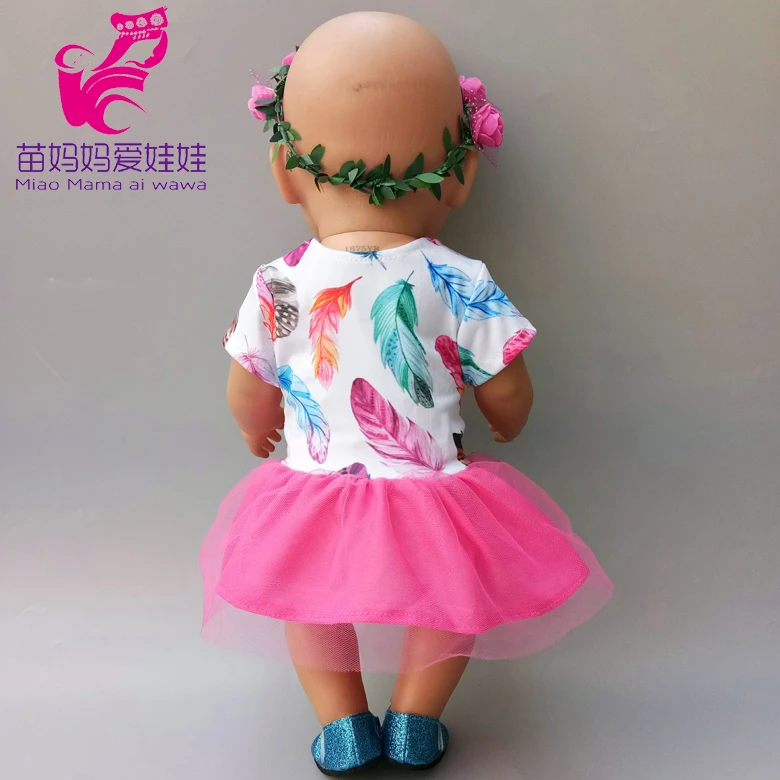 Одежда для маленьких кукол, рубашка, юбка-пачка для 1" 45 см, кукольная одежда, комплект, подарок для девочек