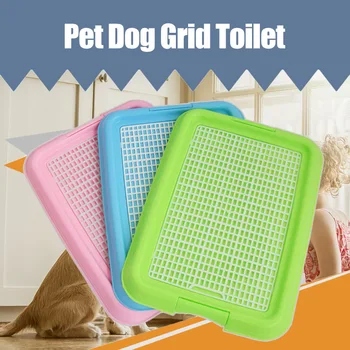 

Newly Mesh Grid Flat Column Pet Dog Toilet Dogs Training Toilet Tray Mat Easy Cleaning VA88