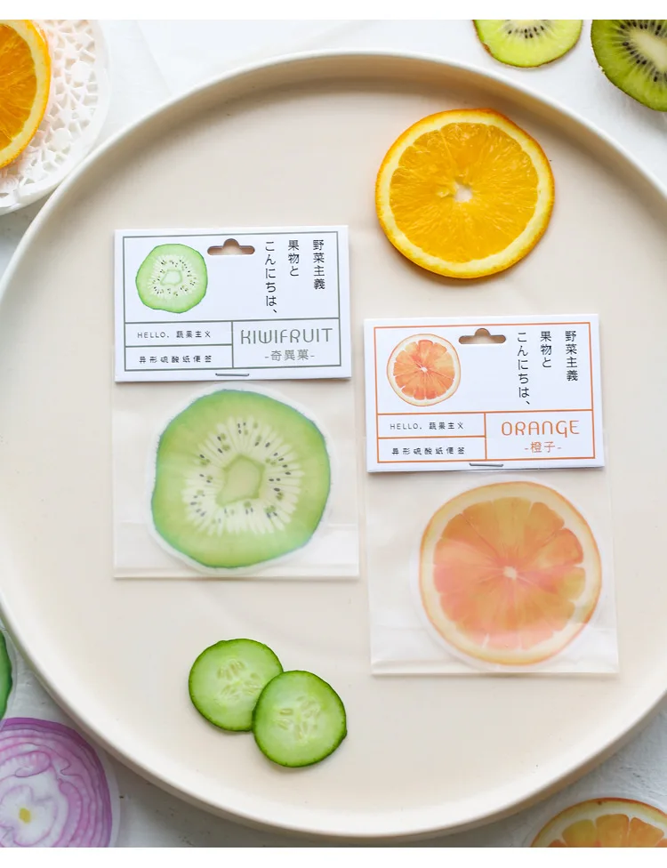 20 Sets/lot Memo Pads Creative fruit and vegetableism Scrapbooking Stickers Office School stationery
