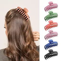 6 PCS Big Hair Claw Clips,4.3 Inches Nonslip Large Matte Claw Clips, Fashion Hair Barrettes for Women and Girls Thin