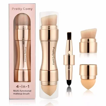 4 In 1 Makeup Brushes Foundation Eyebrow Shadow Concealer Eyeliner Blush Powder Cosmetic Professional Maquiagem Beauty Health 1