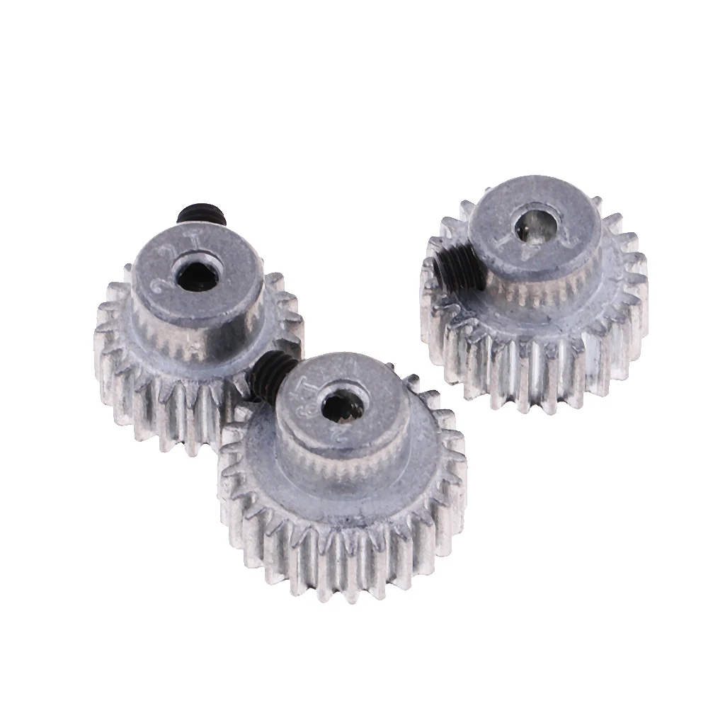 Silver Metal Motor Pinion Gear 22T 24T 26T for Feiyue RC 4WD Buggy Mini Cars