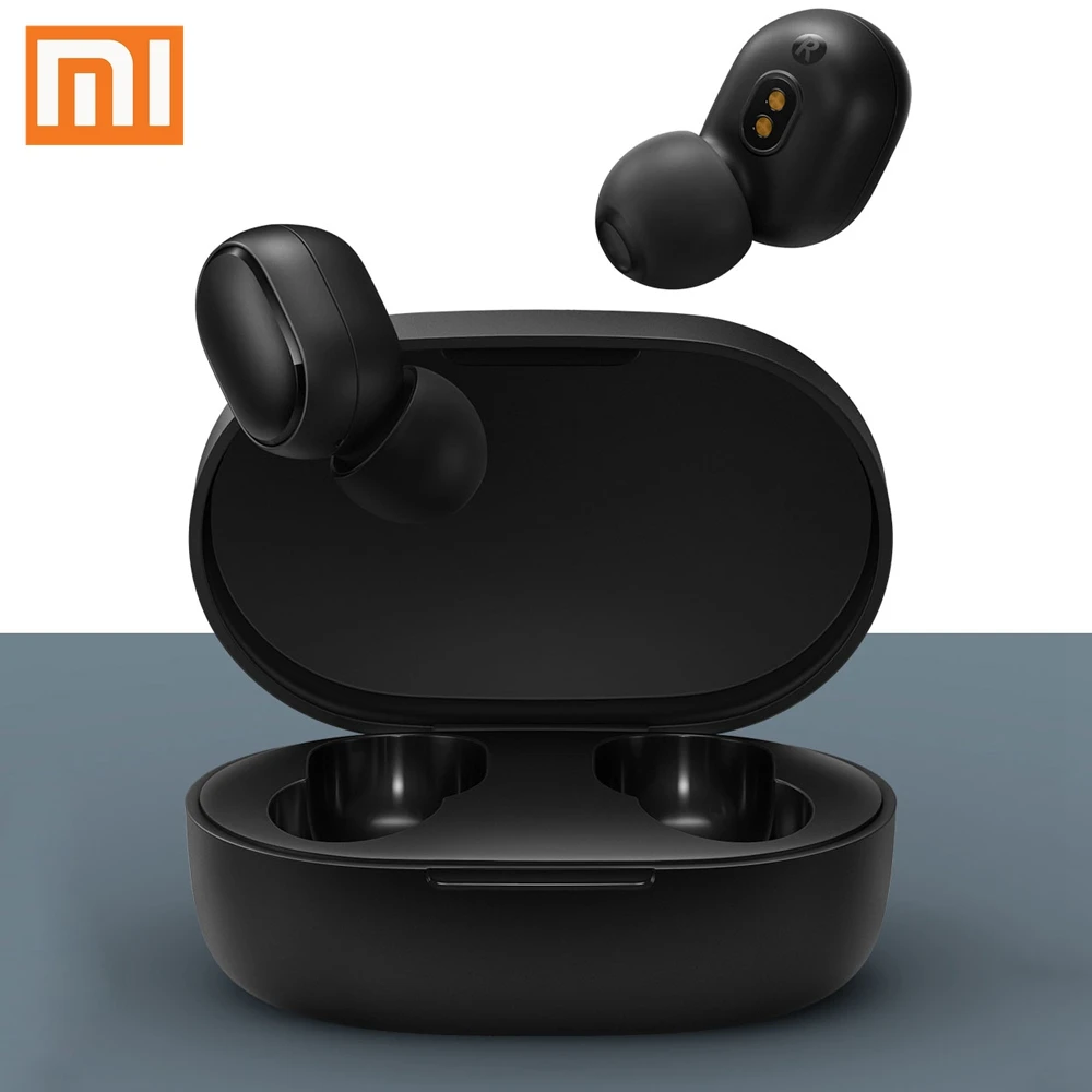

Xiaomi Redmi Airdots 5.0 TWS Bluetooth Earphone DSP Noise Cancellation With Charging box Mic handsfree AI Control Spots Headset