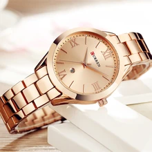 

CURREN Watch Women Top Brand Quartz Female Bracelet Watches Stainless Steel Wrist Watch For Ladies Reloj Mujer Gift Rose Gold