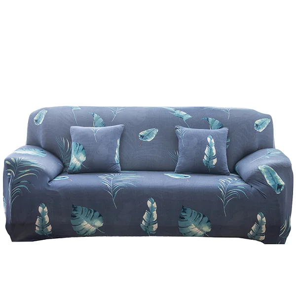 3 Flower Leaves Collection Stretch Sofa Cover for Living Room Armchair Sofa Slipcover Elastic Couch Cover Case 1 2 3 4 Seater - Цвет: 3