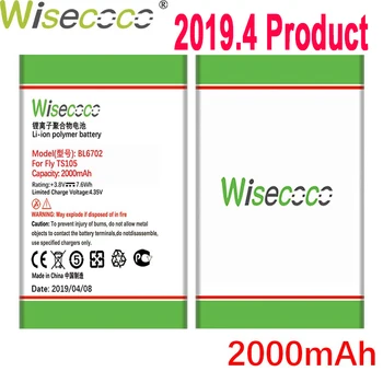 

WISECOCO 2000mAh BL6702 Battery For Fly TS105 BL4503 Ezzy3 Mobile Phone Latest Production High Quality Battery+Tracking Number