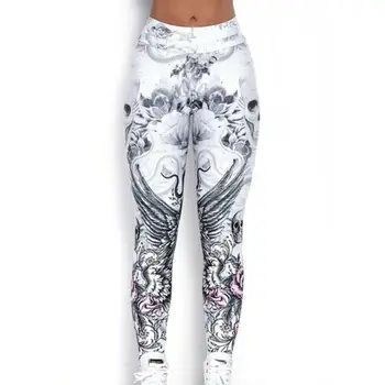 

Halloween Skull Print Women's Fitness Legging Gym Sport High Waist Pants