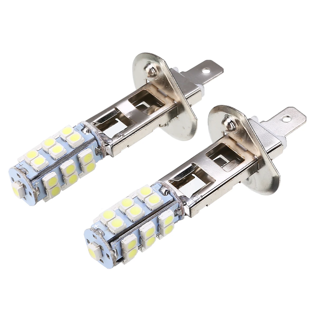 

2x H1 25 SMD LED Car Fog Driving Light Car Headlight Replacement Bulb Super Bright White Light Source