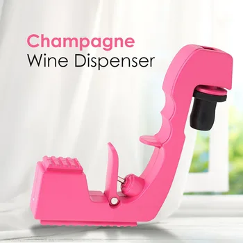 

New Champagne Wine Ejector Dispenser Plastic Soda Beer Fountain Bottle Pourer Kitchen Club Party Bar Accessories Gold