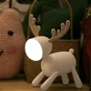 USB Rechargeable Cute Deer LED Night Lights Dimmable Bedside Table Desk Lamp with Timer Function for Kids Room Baby Nursery ► Photo 1/6