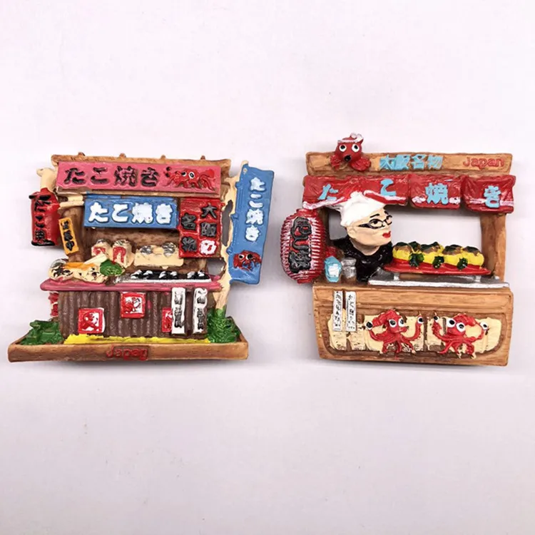 Japanese Tourist Souvenir Octopus Burning Threedimensional Resin