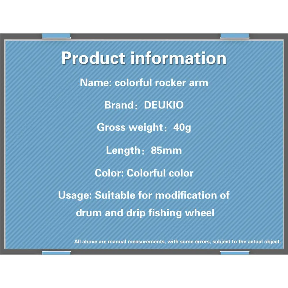 HiMISS Colorful Reel Handle For Baitcast Reel Round Reel Dress Up Custom Parts Water Drop Wheel Chameleon Rocker Arms