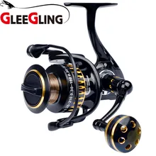 GLEEGLING GFR10 Алюминий 11+ 1BB Шестерни соотношение до 5,0: 1 спиннинг катушка рыбалка со сменными ручка для литья линии