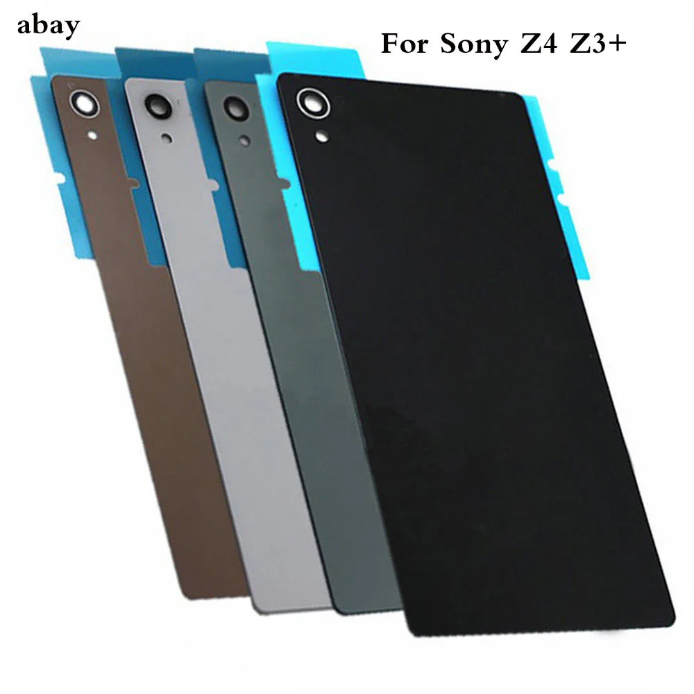 Крышка батарейного отсека 5 2 дюйма для SONY Z4 Задняя стеклянная панель Z3 Plus корпус