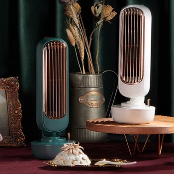 

Retro Humidification Tower Fan Office Two in One USB Fan Moisturizing Humidification Spray Desktop Fan