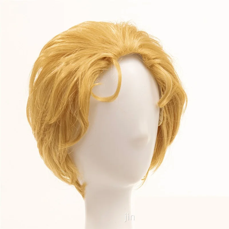 JoJo невероятное приключение Золотой ветер косплей парик Кира Yoshikage золотой парик JoJo no Kimyou na Bouken синтетические волосы+ парик cap