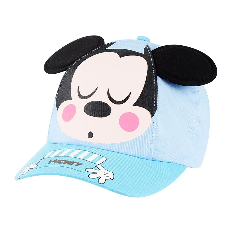 Disney baby сетчатая шапка весенний летний капюшон шапка простые шляпы солнцезащитные для мальчиков Микки Минни шляпа