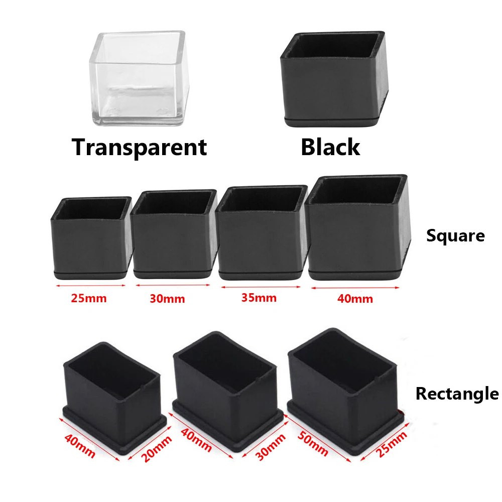 Set di tappi e tappi in silicone di dimensioni standard per foro dell'ombrello in vetro, esterni, patio, tavolo, cortile, 5,1 cm (trasparente), ricambio per ombrellone HMR484 (trasparente, 6 x 6 cm