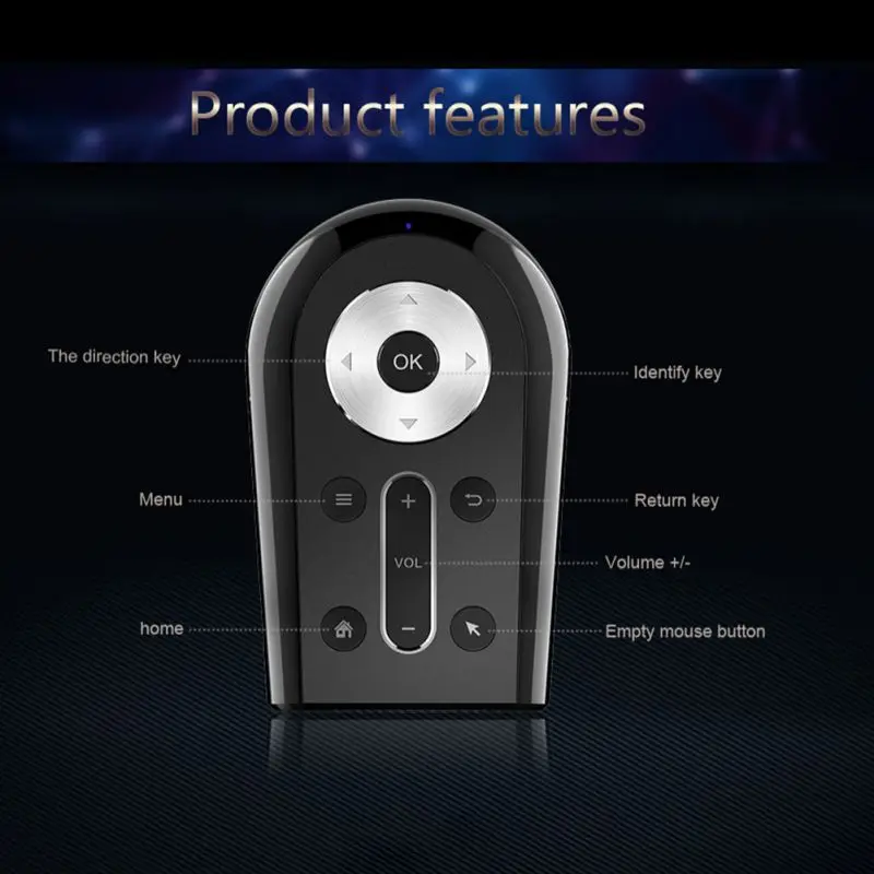 

Smart Remote Control, Virtual Keyboard Laser Pointer Projection TV Controller Compatible For Android And For Windows