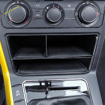 

Lapetus Front Door Storage Handle Box Armrest / Central Container Multi-grid Box Cover Kit Fit For VW Volkswagen Polo 2019 2020