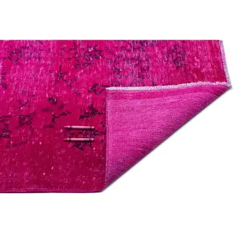 

Handmade Fuchsia Vintage Overdyed Turkish Area Rug 172x266 Cm-5'8''X8'9''