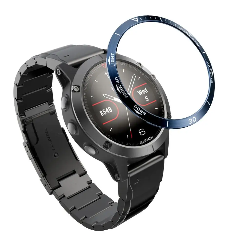 Steel Protection Bezel Ring Case - Premium Anti-Scratch Metal Cover Frame with Speed Adhesive