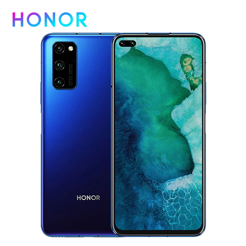 Honor V30 Pro 5G смартфон Google Play Kirin 990 7 нм Восьмиядерный 40мп Тройная камера 16 ядер GPU 40 Вт