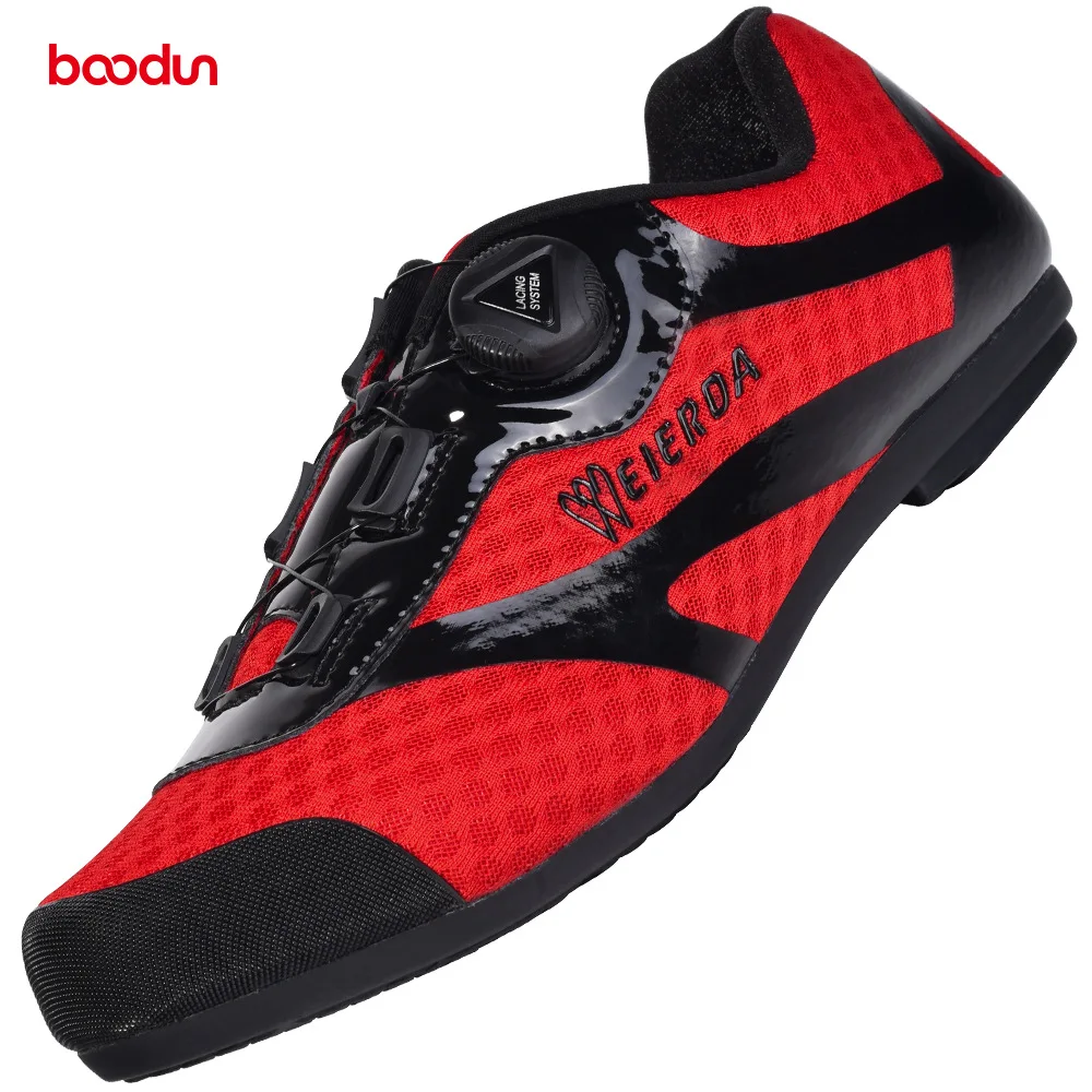 Boodun Мужская wo Мужская обувь для горного велосипеда, шоссейного велосипеда, велосипедная обувь без застежек, дышащая, амортизирующая обувь для спорта на открытом воздухе