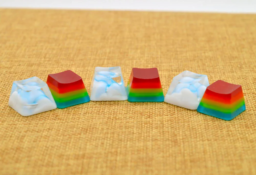 Облачный ландшафтный дизайн заказной ESC Смола подсветка Keycap для вишневого переключателя механическая клавиатура DIY Украшение Keycap заменить