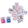 Mini cartas de póker en miniatura, accesorio para muñecas, decoración del hogar, 16X11mm, 1:12 ► Foto 3/6
