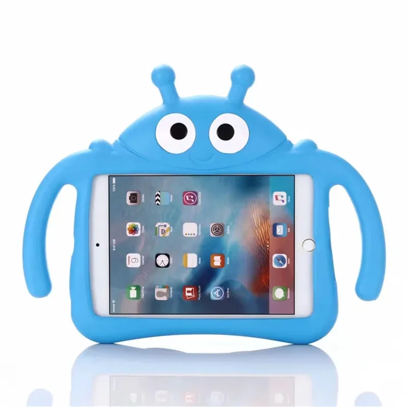 3D EVA с мультяшным жуком чехол для iPad Mini 1/2/3 Mini2 Mini3 чехол для планшета с рисунком божьей коровки для детей на ощупь чехол на заднюю панель телефона с подставкой держатель