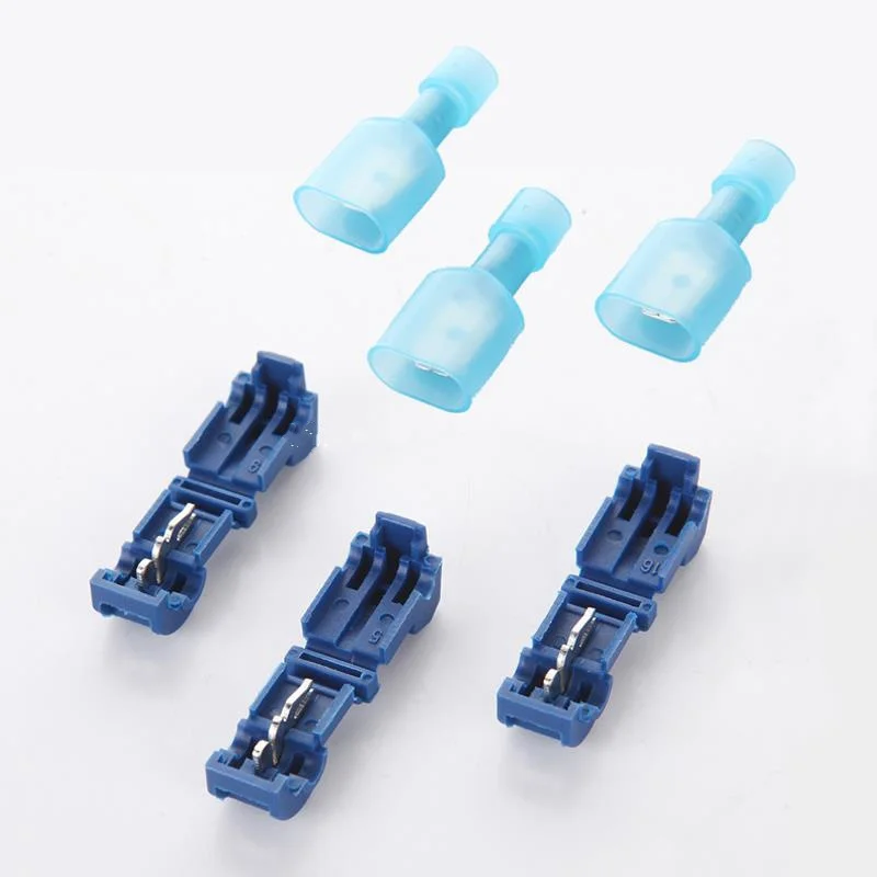 10 шт.! Быстрая обжимная Клемма Т типа для сращивания проводов кабельный терминал