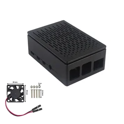 Boîtier Raspberry Pi 4 modèle B ABS coque noire boîte de protection Support écran LCD 3.5 pouces pour RPI 4 