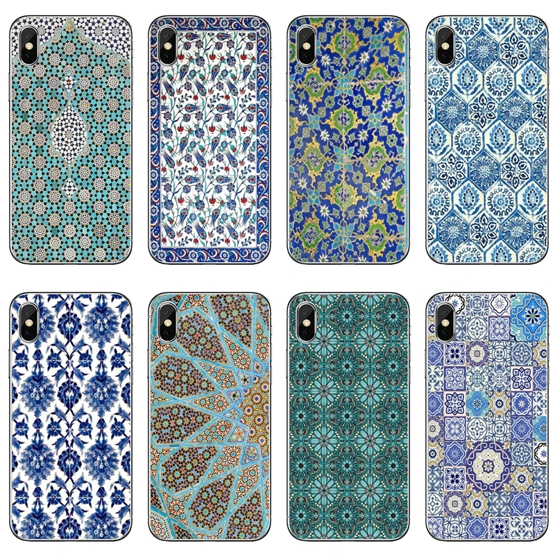 iphone 8 plus silicone case Turkish Mosaic Ornaments Accessories Phone Case For iPhone 11 Pro XS Max XR X 8 7 6 6S Plus 5 5S SE 4S 4 iPod Touch 5 6 iphone 8 clear case