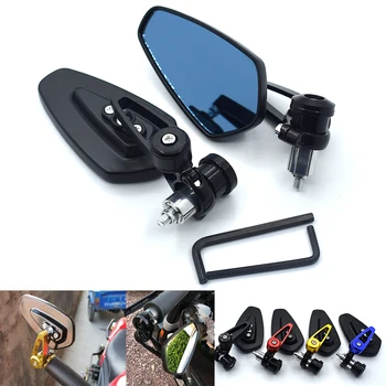 

Universal Motorcycle 7/8" 22mm Bar End Rear Mirrors Scooters Rearview Side View For Suzuki DL1000 V-STROM