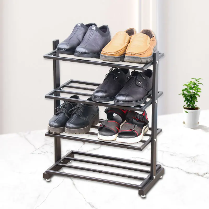 

Multilayer Simplicity Household Assembly Doorway Shoe Rack Double Layer Three Layer Metal Iron Art Shoe Factory Customizable Tun