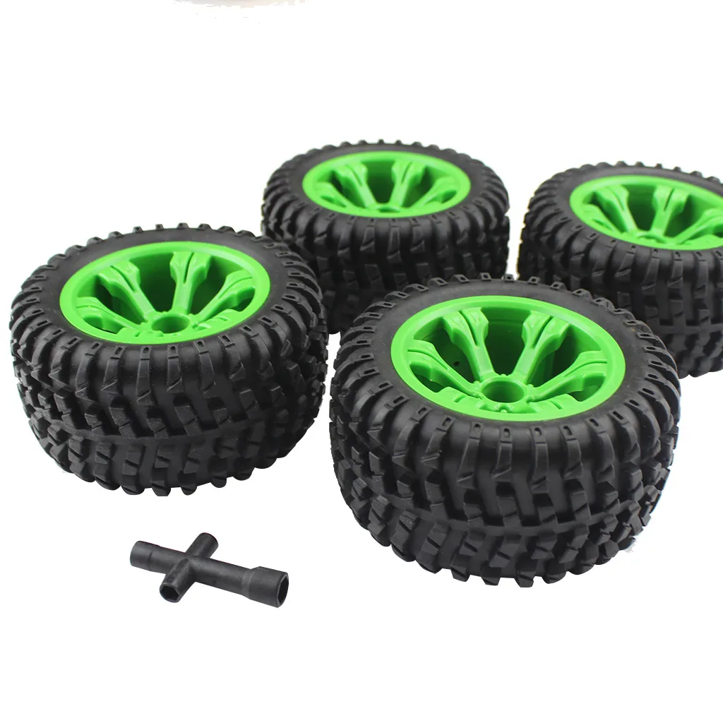 4 шт. обновления 110 мм колеса TiresParts для Wltoys 12428/12428-ABC 1/12 RC автомобилей