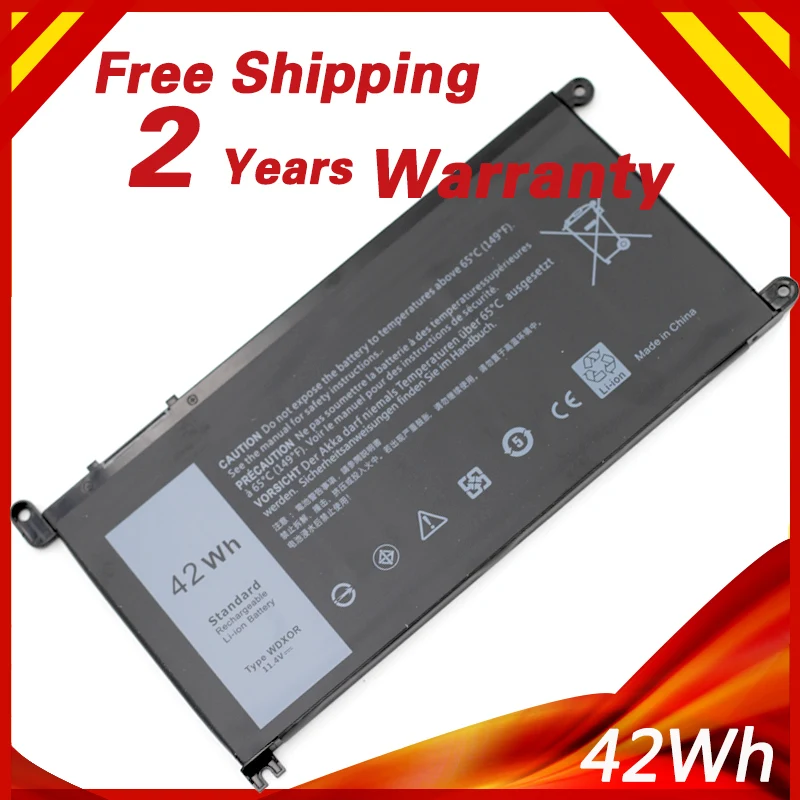 

Аккумулятор Golooloo 42 Втч WDXOR для ноутбука 3CRH3 WDX0R T2JX4 WDXOR для dell Inspiron 15MF PRO-1508T 13 5000 5368 5378 4,7