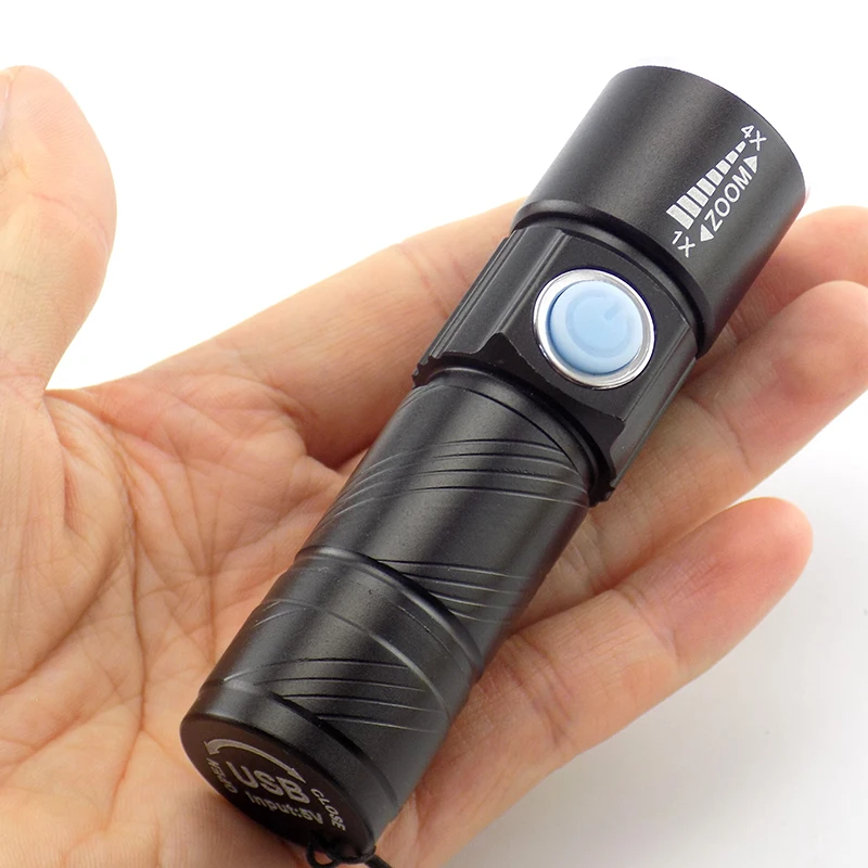 УФ светодиодный USB светильник Flashi Перезаряжаемый черный нм масштабируемый