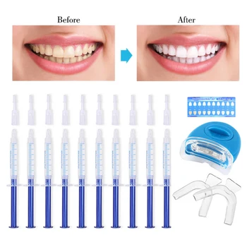 

Teeth Whitening Kit Teeth Whitening Gel with LED Accelerator Light and Tray Teeth Whitener Teeth Whitening Kit Tool