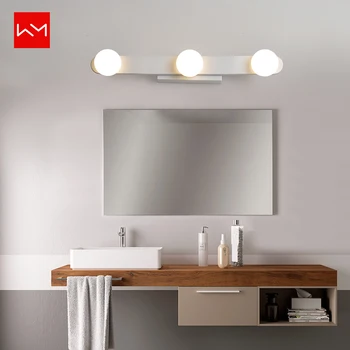 

WANMING Modern LED Mirror Lights Makeup Dressing Toilet/Bathroom Vanity Mirror Front Lamp Waterproof Sconce Mirror Headlight