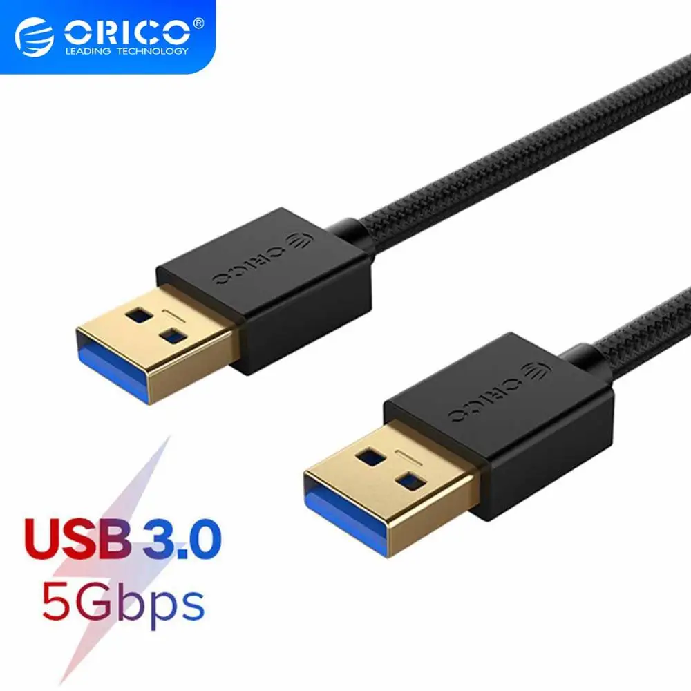 

ORICO USB 3.0 2.0 Male to Male Data Cable 1.5m USB to USB Extension Cable Type-A for Radiator Hard Disk HDD Extender Cable