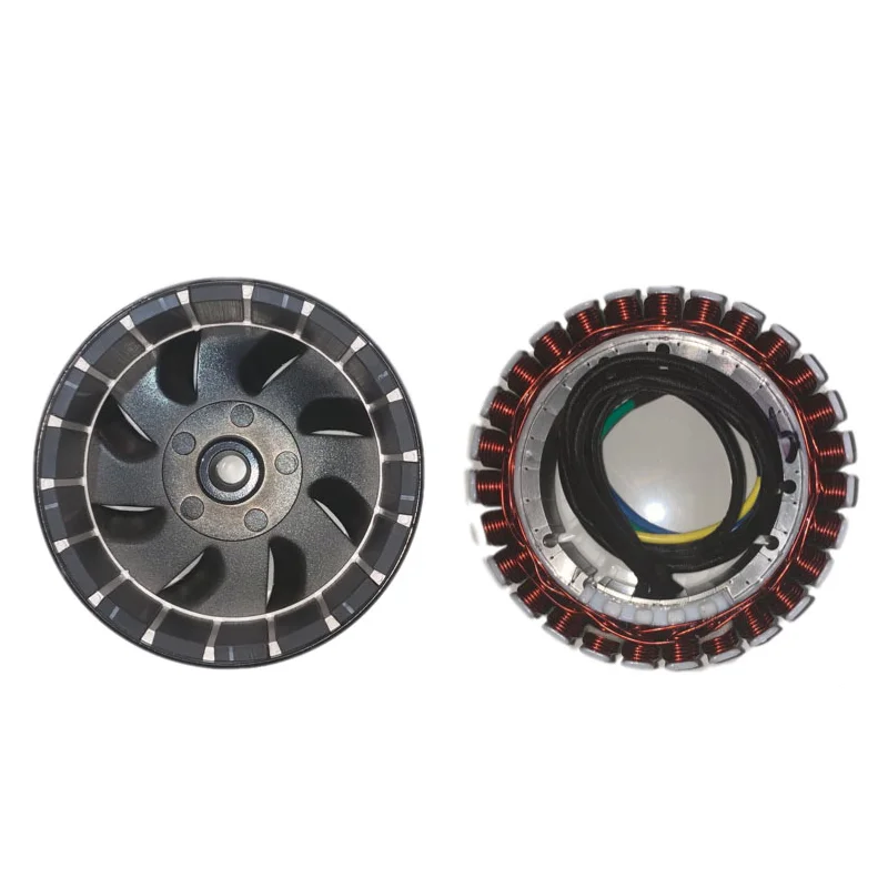 2KW, 3KW, 4KW, 5KW, 48V, 60V, 72V, 18 poles, 27 poles, electric vehicle range extender stator, rotor, generator accessories