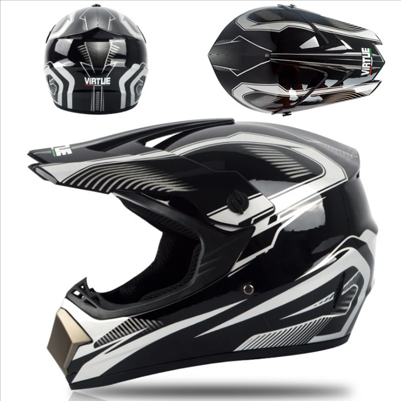Новый цветной Профессиональный мотоциклетный шлем helmetcross граффити ослепляющий