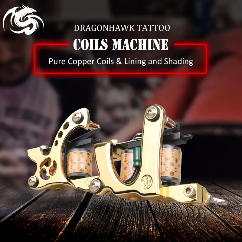 Beste Professionele Legering Tattoo Machine Wrap Coils Tattoo Kits Voor Voering Shading Coloring Levert