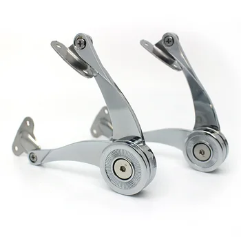 

2pcs Home Open Angle Self-Adjustable Zinc Alloy Damper Buffer Wardrobe Folding Soft Close Lid Support Cabinet Hinge Door