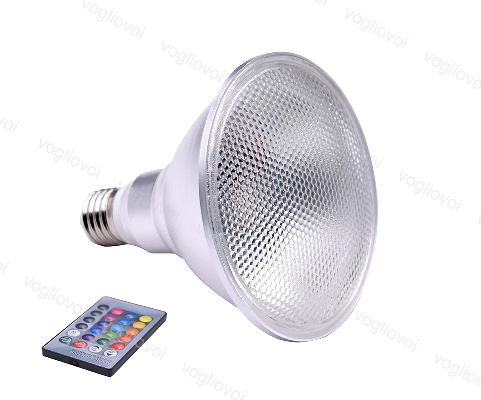 Vogliovoi Led Light Bulbs Spotlights RGB Par38 Magic Light 20W LED Light Spotlight Indoor/Outdoor Decor 85~265V