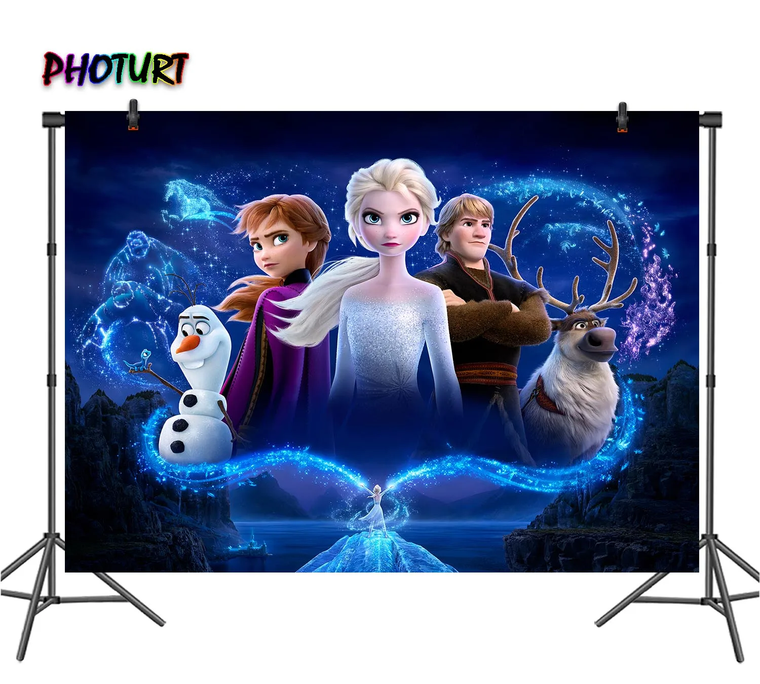 PHOTURT Frozen 2 фон для фотосъемки Девочки День Рождения Королева Эльза Анна