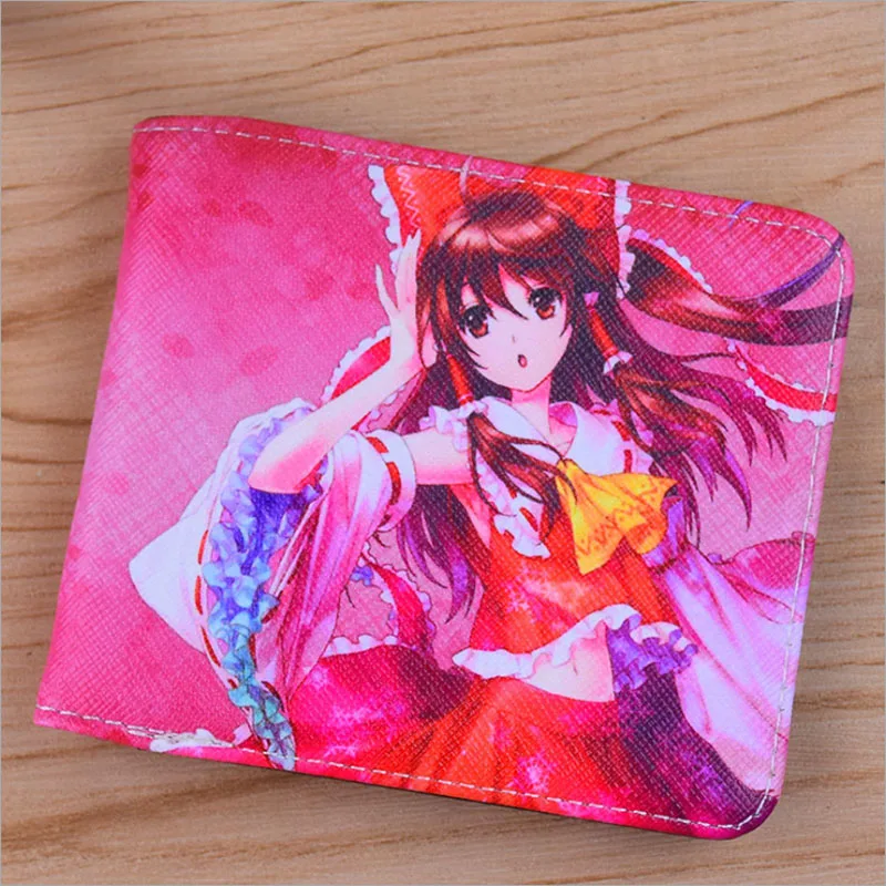 TouHou Project аниме женский держатель для карт кошелек Hakurei Reimu короткий